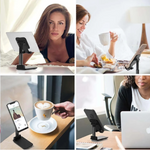 Adjustable Universal Foldable Mobile & Tablet Stand – Multi-Angle Holder