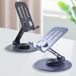 360° Rotating Metal Phone & Tablet Stand – Multi-Angle, Foldable & Universal Elegant Design