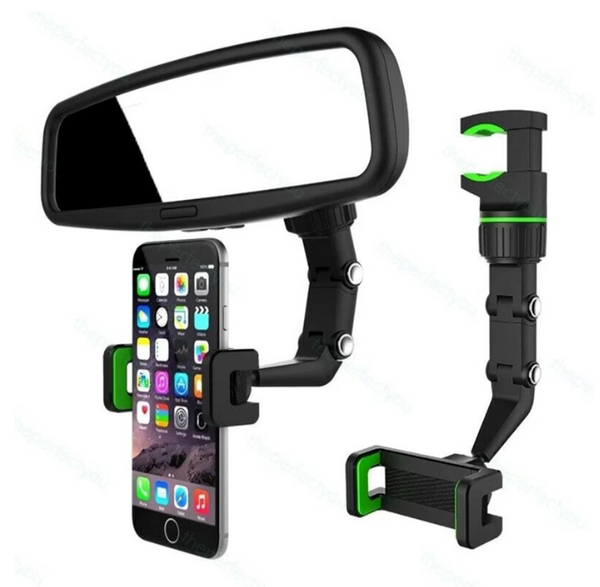 High-Quality 360° Universal Car Rearview Mirror Phone Holder – Mobile Stand