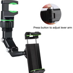 High-Quality 360° Universal Car Rearview Mirror Phone Holder – Mobile Stand