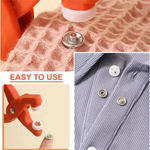 Tich Button Machine Plier Set with 25 Plastic Snap Buttons — Easy Press & Fast Attachment