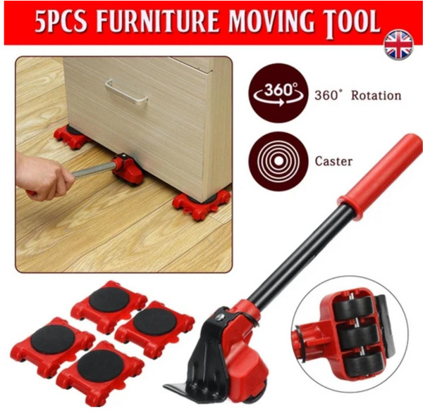 5-in-1 Heavy Furniture Moving Tool Set