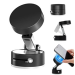 Magnetic Wireless Phone Holder with Foldable Suction Mount