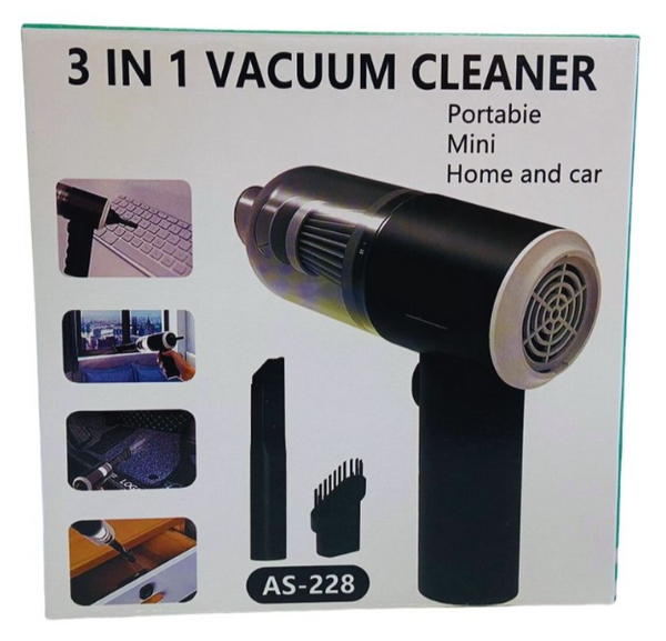 3-in-1 Portable Handheld Vacuum Cleaner, Duster & Air Blower