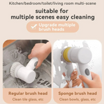 5-in-1 Rechargeable Electric Cleaning Brush with 360° Rotation