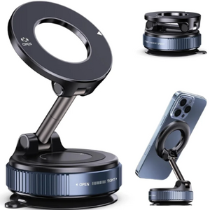 Foldable Magnetic Car Phone Holder with 360° Rotation