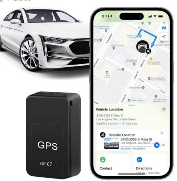 Mini Magnetic GPS Tracker with Real-Time Location and Voice Monitoring
